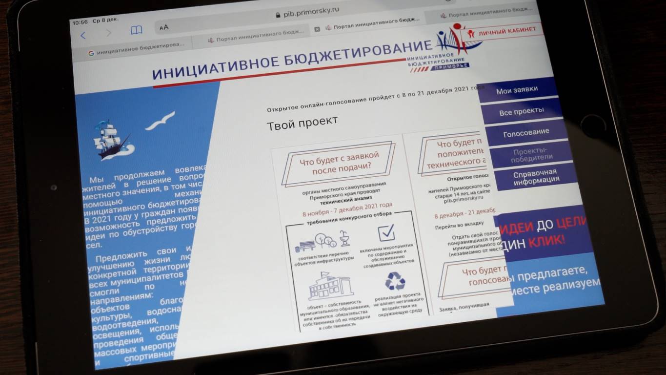 Инициативное бюджетирование приморский край твой проект